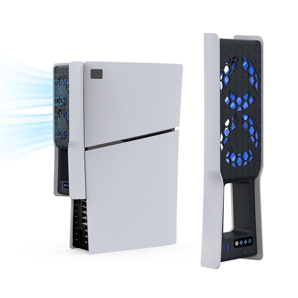 DOBE FOMIS ELECTRONICS TP5-35159 Für Sony PlayStation 5 Pro/5 Slim Kühlventilator Dual-Lüfter-Design Intelligente Temperaturregelung