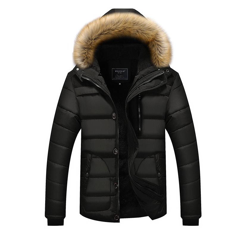 

Men s Autumn and Winter Long Padded Jacket Men s Casual Padded Jacket Multi-pocket Coat Men s Padded Jacket L чорний