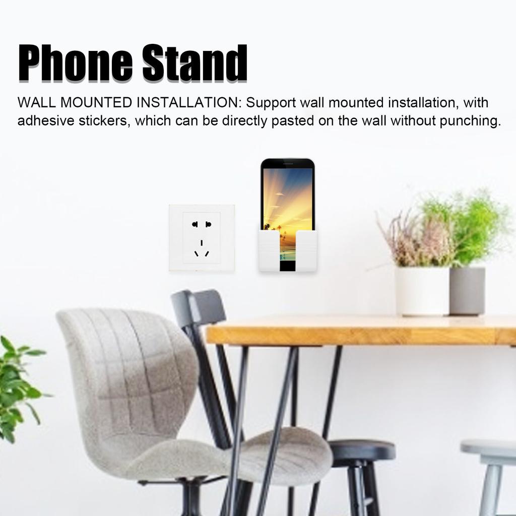 6Pcs Wall Mount Phone Holder   Adhesive Mobile Phone Charging Stand for Home Bedroom Bathroom