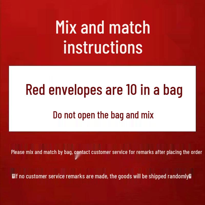 Creative Small Red Envelope Wedding Game Props - Mini Joy Lai See Packet for Receptions