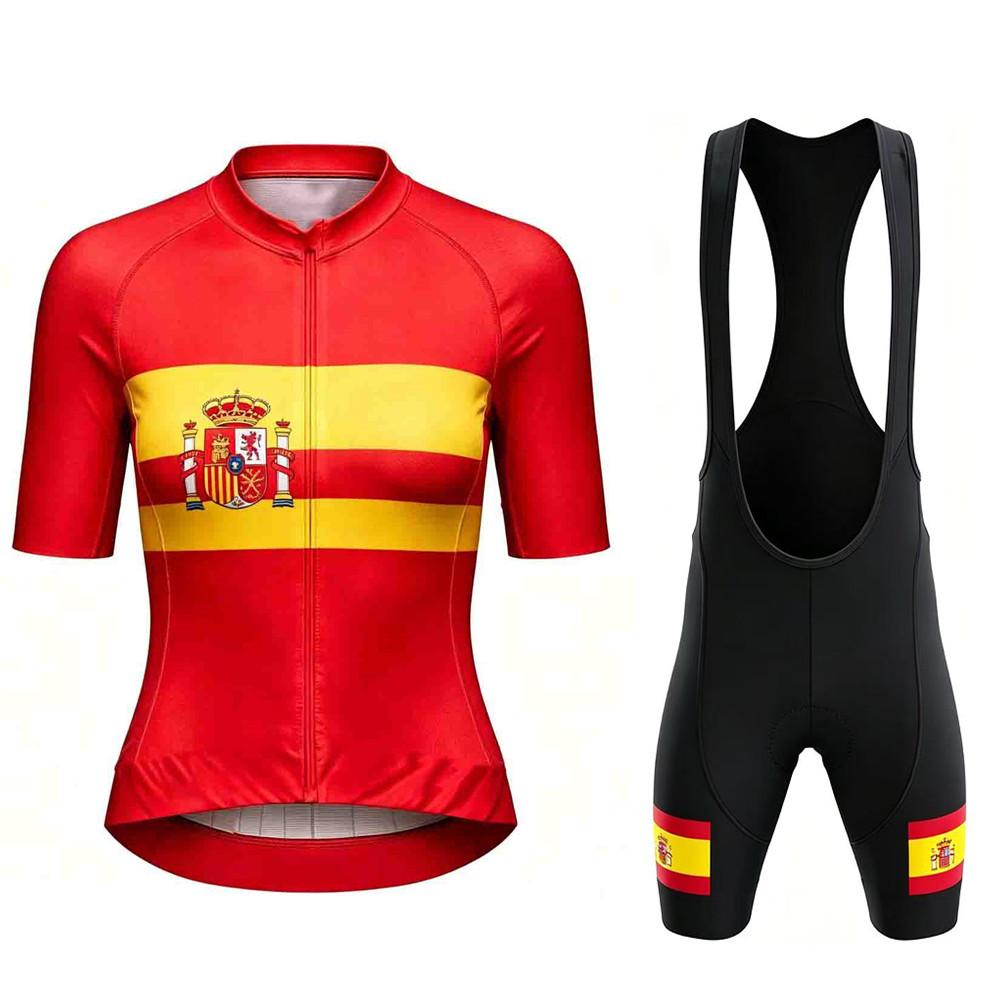 Spain Ropa De Ciclismo Short Sleeve MTB Cycling Shirts Shorts  Men Maillot Ciclismo Summer Breathable Cycling Suit Set 2026