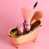 Scatola organizer Salvaspazio antiscivolo Scatola portaoggetti per trucco a forma di vasca da bagno impermeabile per il bagno