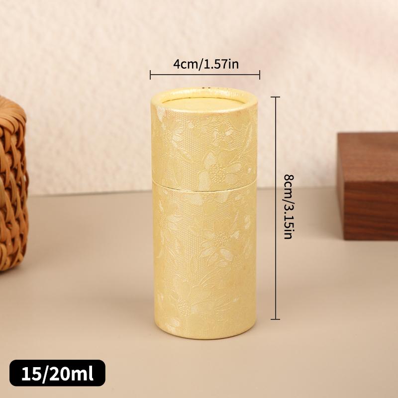 Universal Cylindrical Gift Box - 1Pcs Kraft Paper Container for Essential Oil Bottles & Tea - Eco-Friendly Packaging Solution