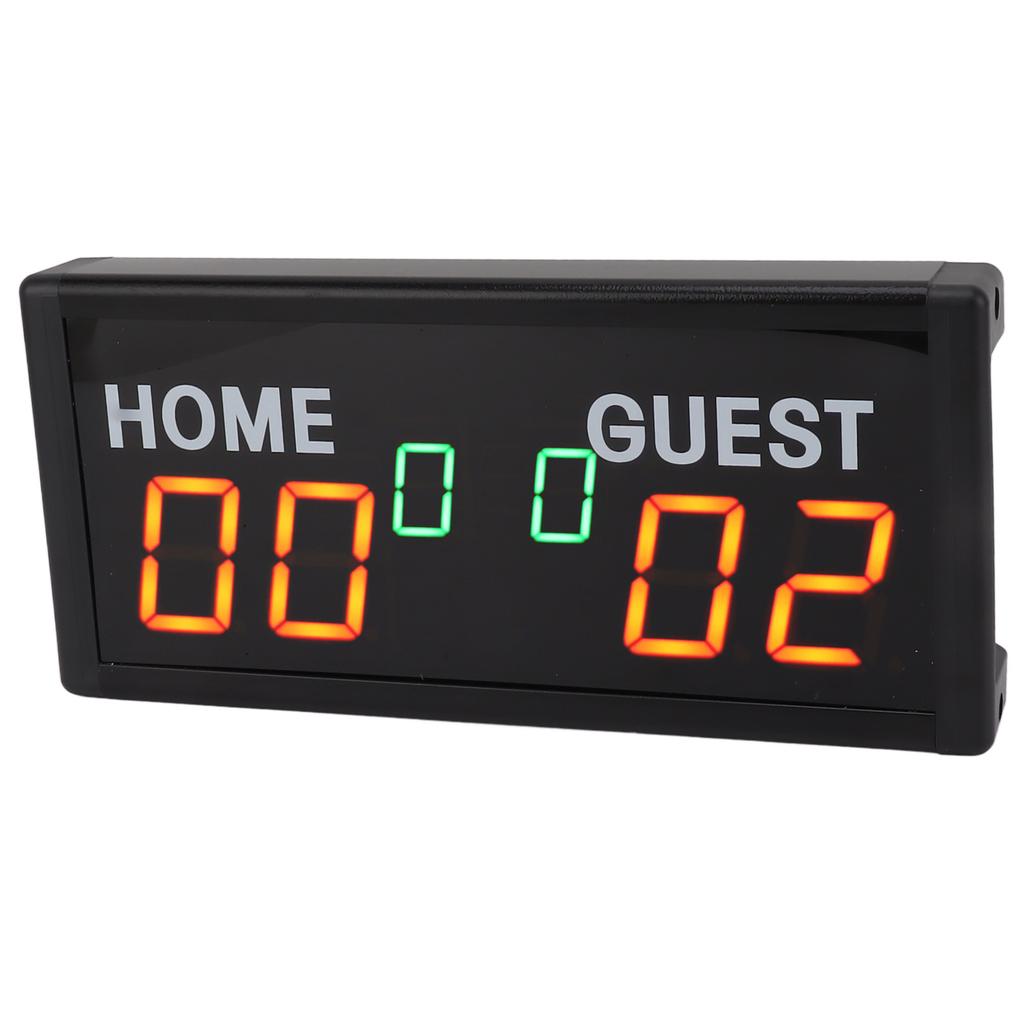 Digital Score Keeper with Remote 1.8 Inch LED Electronic Portable Tabletop Scoreboard for Badminton