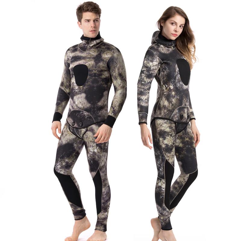OLOEY Camouflage 3MM Split Wetsuit M