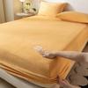 Truly Velvet Fitted Sheet Queen Luxury Super Soft Cozy Comfy Fleece Bottom with 12" Deep Pocket,Suitable for Fall Winter and Spring, No Pillowcases