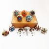  Boutons de traction en céramique peints à la main vintage pour armoire de cuisine, porte et tiroir, garde-robe, placard (Lot de 10)