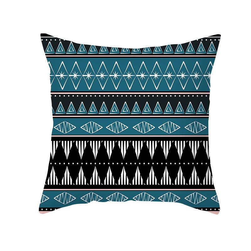 Geometric Pillow Abstract Stripe Cushion Cover Ethnic Style Office Sofa Pillowcase Home Decor Pillowcase