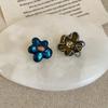 Mori Style Asymmetrical Zircon Flower Drop Earrings - Unique, Exquisite, Versatile Ear Jewelry for Women