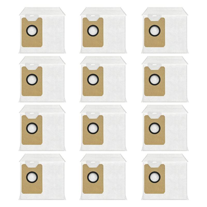 YCOC-12Pcs Dust Bag For Cecotec Conga 20090, 3I P10 Ultra, Ilife T60s, Airbot X40 Ultra/X40 Master, INIC IX30 AI Ultra Vacuum