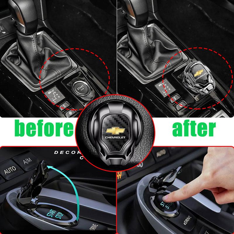 Auto Ein-Klick-Start Innenraumdekoration Startknopf Dekoration Für Chevrolet Onix Cruze Silverado Impala Equinox Malibu Tahoe