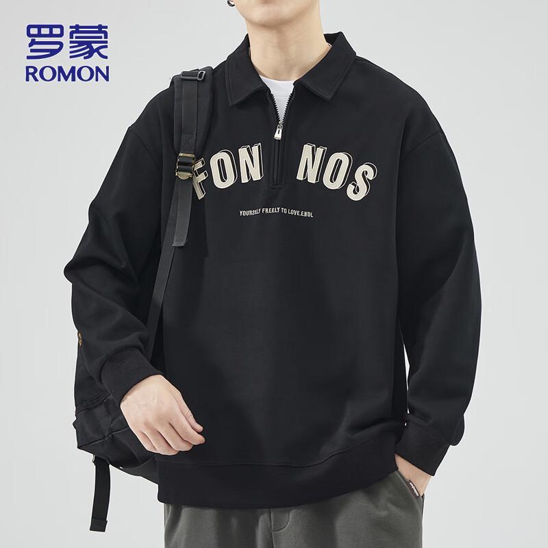 ROMON Men s AutumnWinter Casual Lapel Sweatshirt 2XL 4530₽