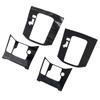 Black 3D/5D Carbon Fiber Style Car Front Console Gear Shift Panel Frame Trim Set Fit For Mazda CX-5 2017- Left Hand Drive