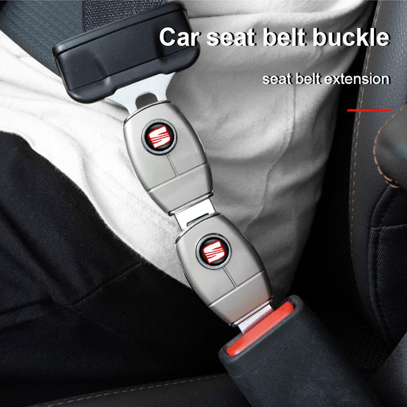 1/2PCS Car Seat Belt Clip Extension Plug Buckle Car Accessories for Seat Alhambra FR Leon Altea Ibiza Toledo Cordoba Arona 5 6 MII