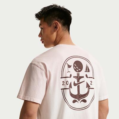 Nike Golf Clothing Men s Sail White/Pearl Powder Crew Neck Moderate S