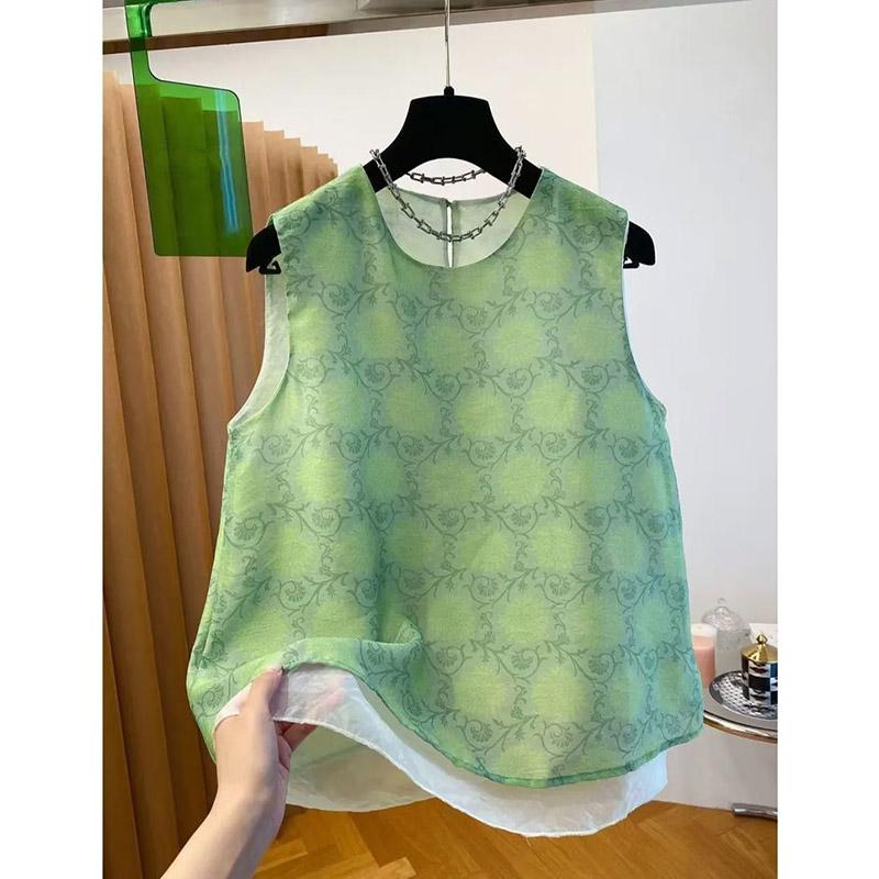 

Жилет для женщин Хлопковые топы без рукавов Хлопковый жилет Повседневное пальто без рукавов на пуговицах Жилет-комбинезон XXXXL зелёный