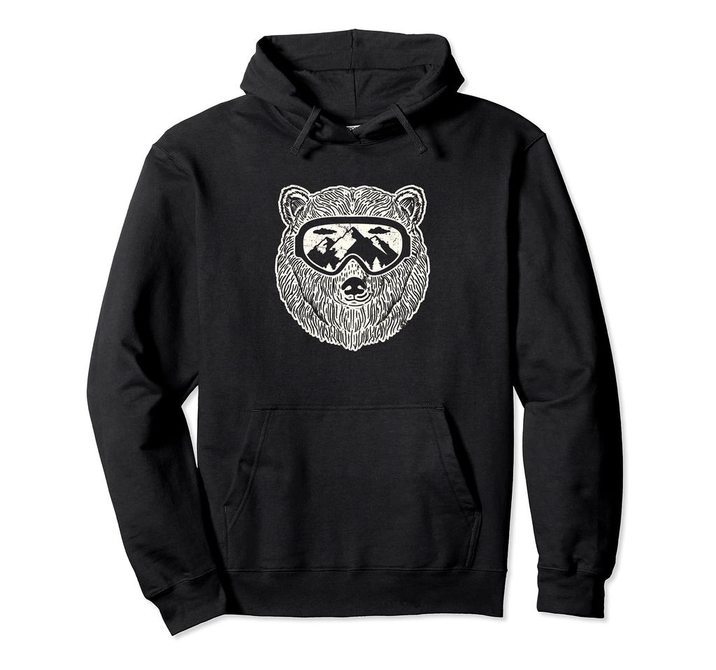 Snow Bear Ski Snowboard Trendy Lodge Shirt Winter Hoodie