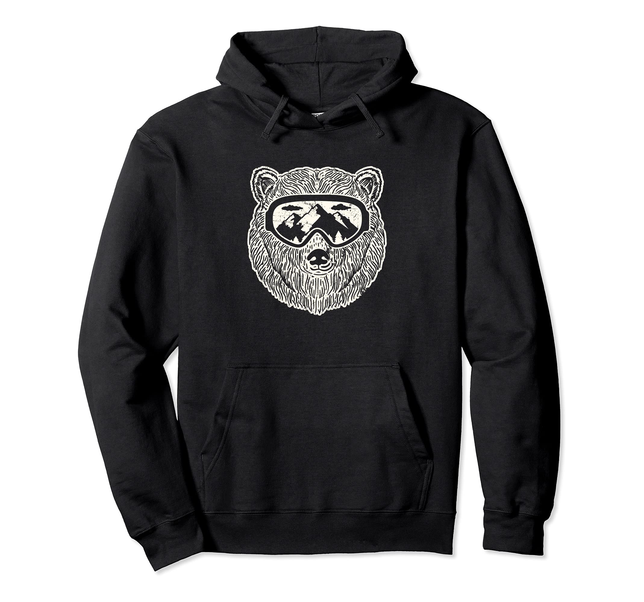 

Snow Bear Ski Snowboard Trendy Lodge Shirt Winter Hoodie