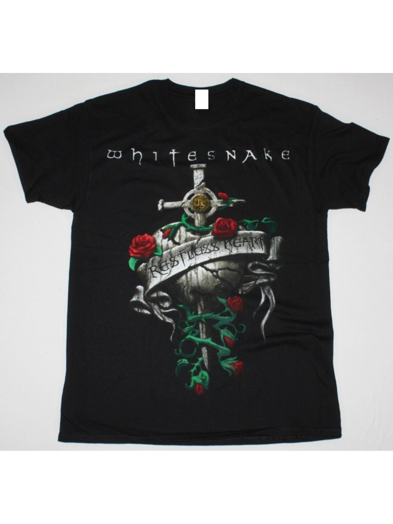 WHITESNAKE RESTLESS HEART DAVID COVERDALE Short Sleeve Tshirt Men AG58 XL