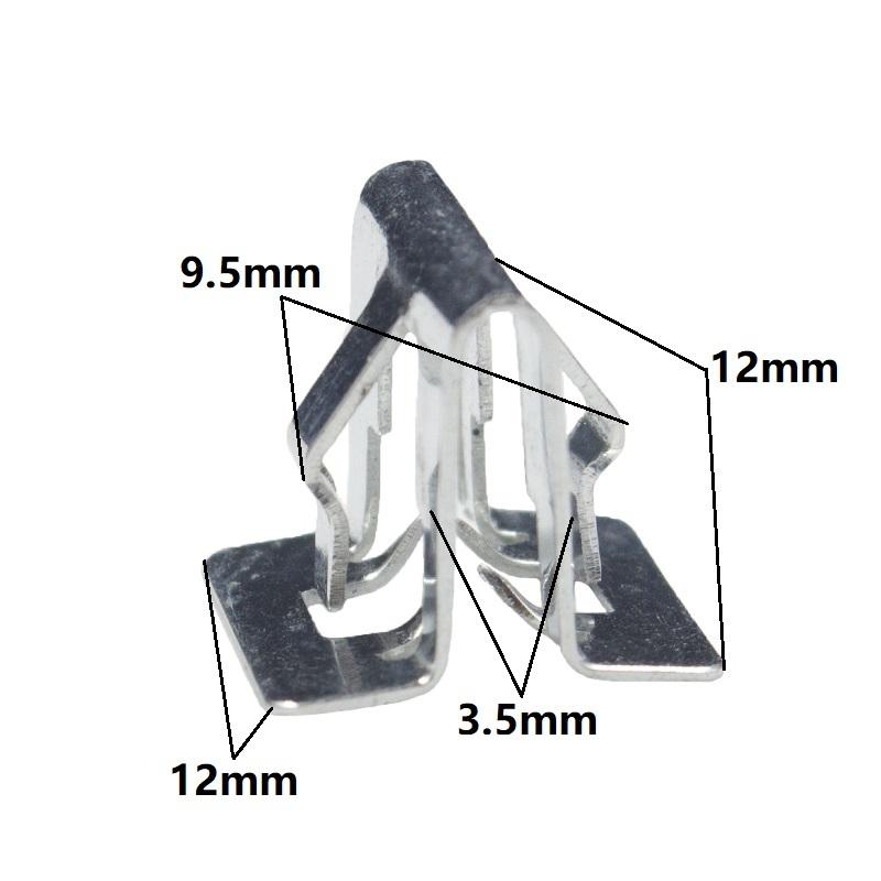 10Pcs Metal Rivets Universal Auto Front Console Dash Dashboard CD Panel Snaps Clips Retainer Metal Clip