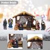 12x Christmas Nativity Figurines Decorations Ornament Miniature Resin Collectable Holy