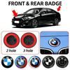 ta121PCS 82mm ABS 2 Hole 3 Hole Front Hood Rear Trunk Snap-On Emblem Badge Replacement Logo Fit E28 E46 E60 E87 F10 G03 G05 G20