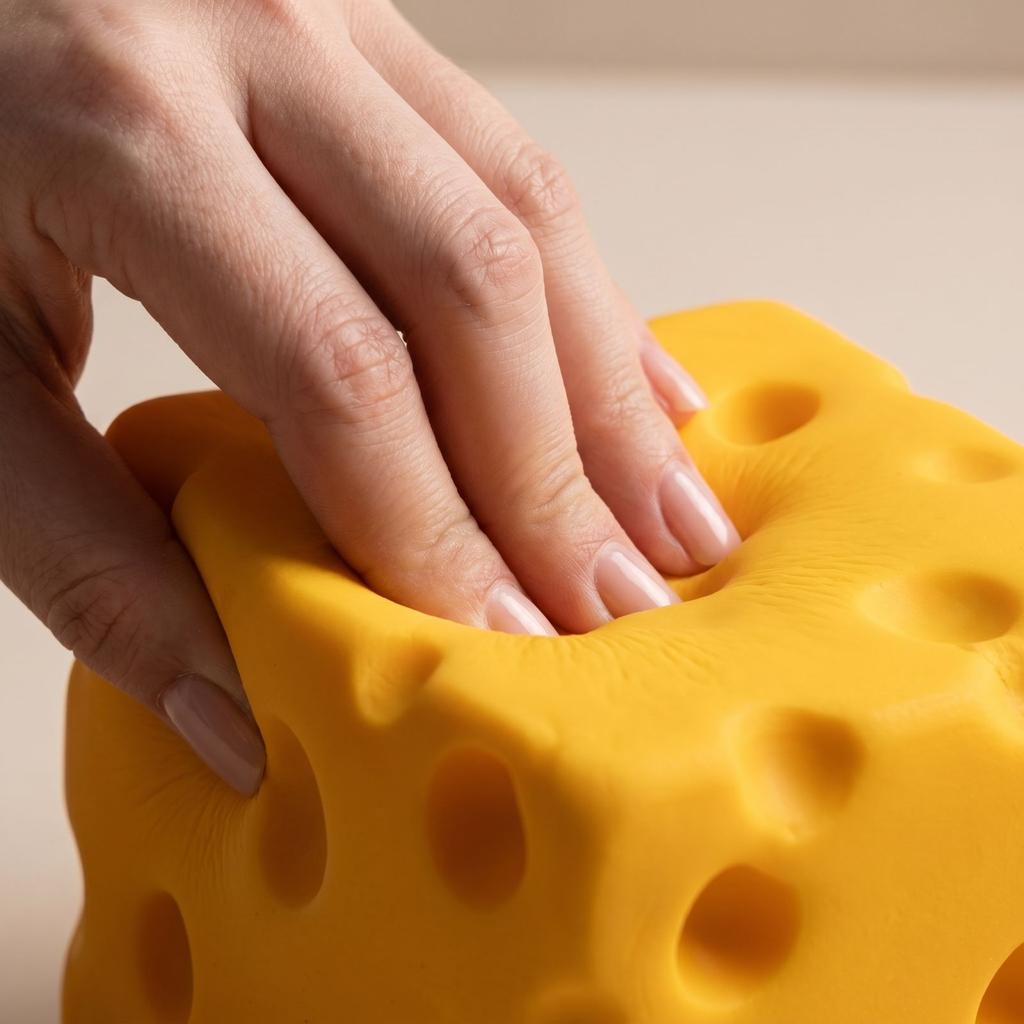 10cm Stress Relief Cube Toy Soft Clay Filled Squeeze Sensory Fidget Item for Relaxation and Focus