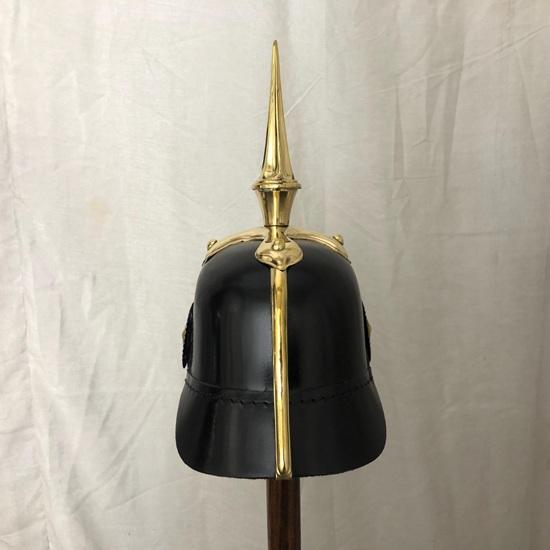 German Prussian Pickelhaube Helmet, Imperial Officer Spike Helmet Wearable for Adult Gift