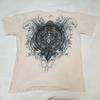 Affliction Josh Barnett Skull T-Shirt Mens XL Distressed Goth Y2K VTG