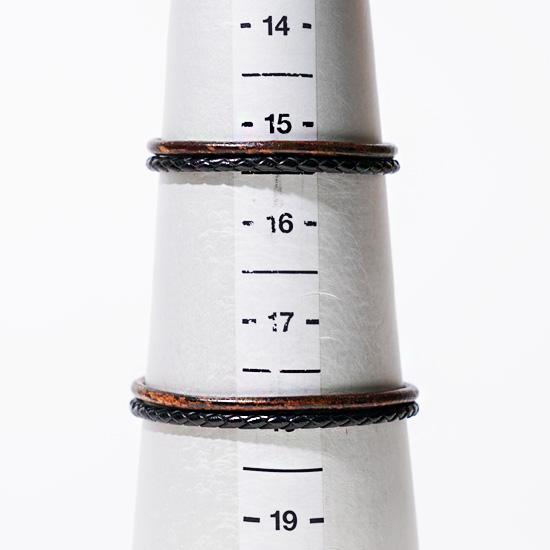 Jbans Classic Slim Double Line Leather Bracelet (C1902-Ac568Br)