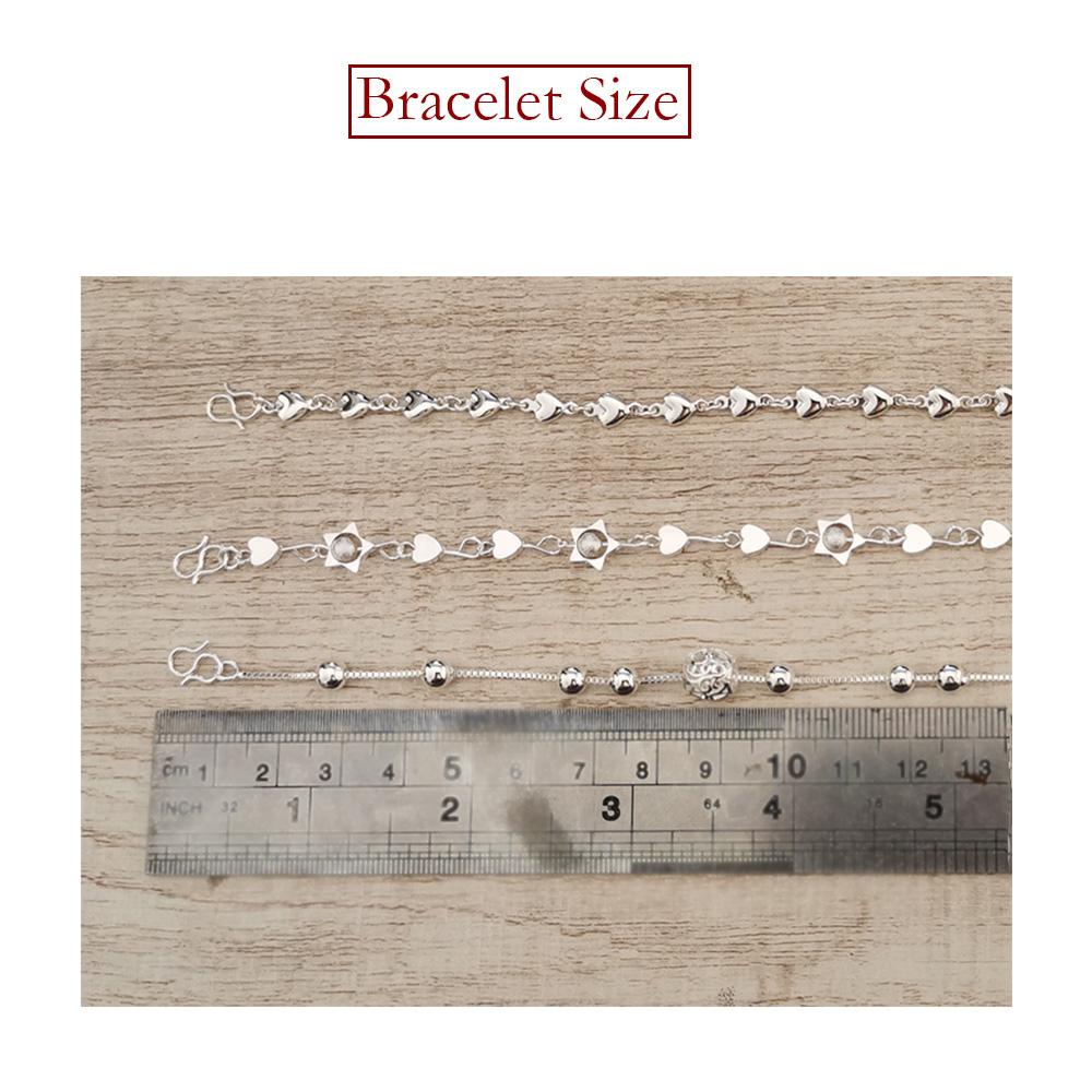 925 Silver Lucky Bead Charm Bracelet For Women Chain Round Bangles Fashion Luxury Quality Jewelry Christmas Accessories