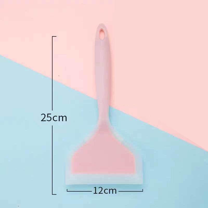 Silicone Spatula Set: Crepes, Pizza, Pancakes; Non-damaging, Heat-Resistant, Includes Oil Brush. Ideal for Every Household.