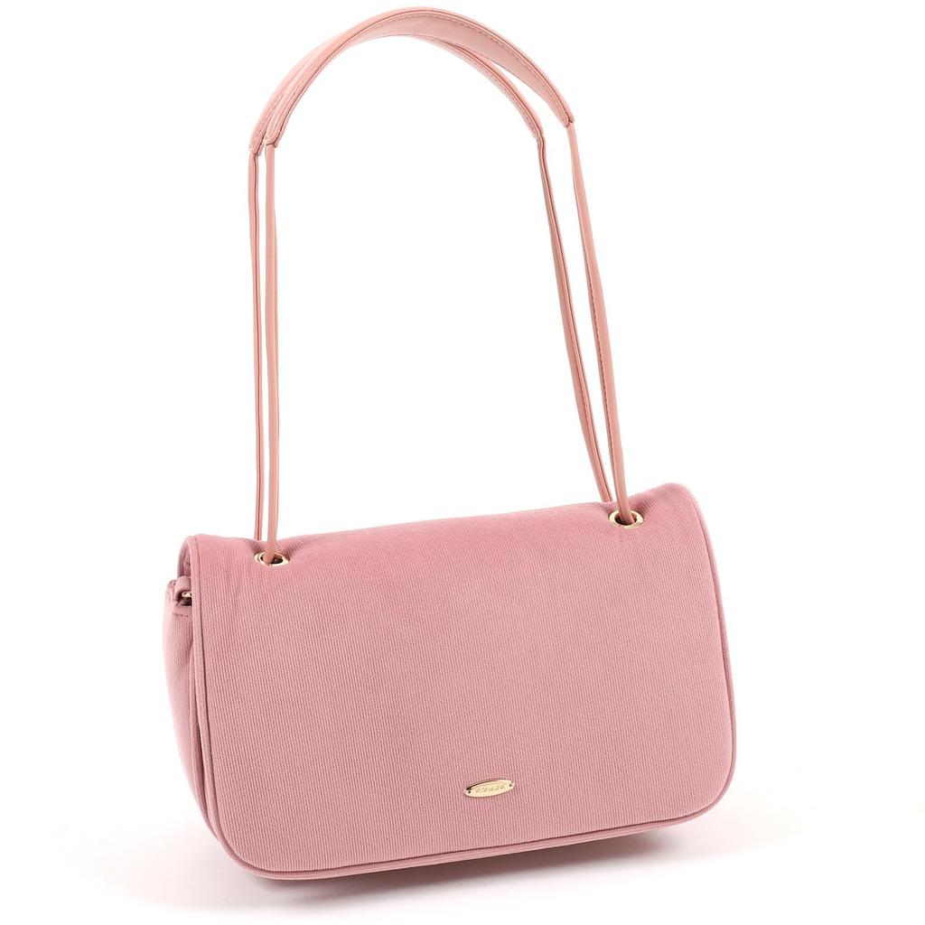 Corduroy Fabric 2way Bag Pink 72721 [Kitamura] Semi-Shoulder D-0498 Women's