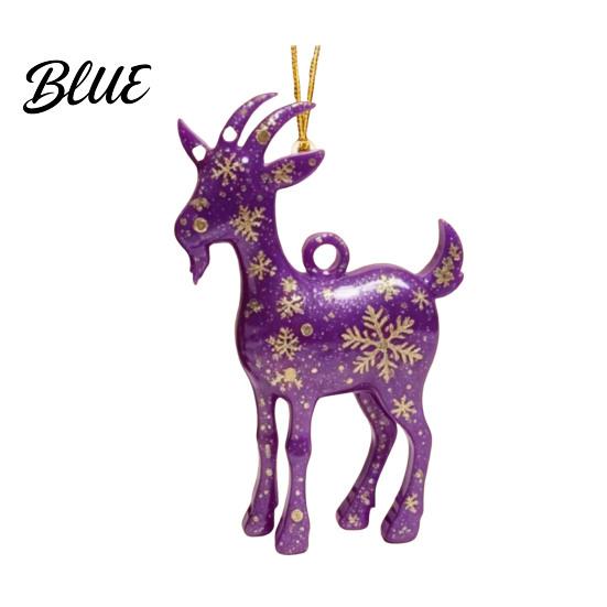 Hanging Decor for Party 2D Acrylic Goat Christmas Tree Ornament Zodiac Pendant with Gold String Year Festive Pendants of The Ornament 2027 Chinese