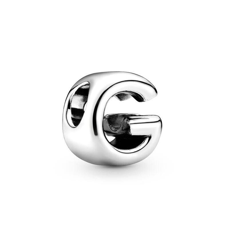 Classic Letter Alphabet A-Z Silver 925 Charm Beads Fit Charms Bracelet  Beads for Women Jewelry Making Gifts
