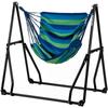 Captain Stag Ud 2019 [steel Pole 3 Way Hammock Set With Storage Bag  Green Blue]