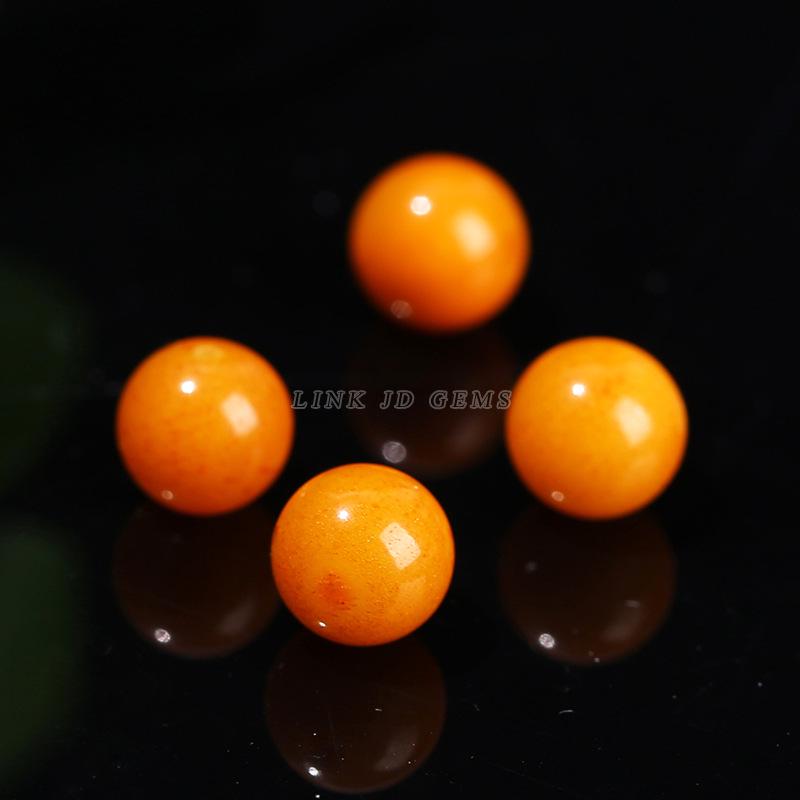 Mărgele Rotunde din Chihlimbar Galben Natural Jingde pentru Accesorii Bijuterii Brățări DIY