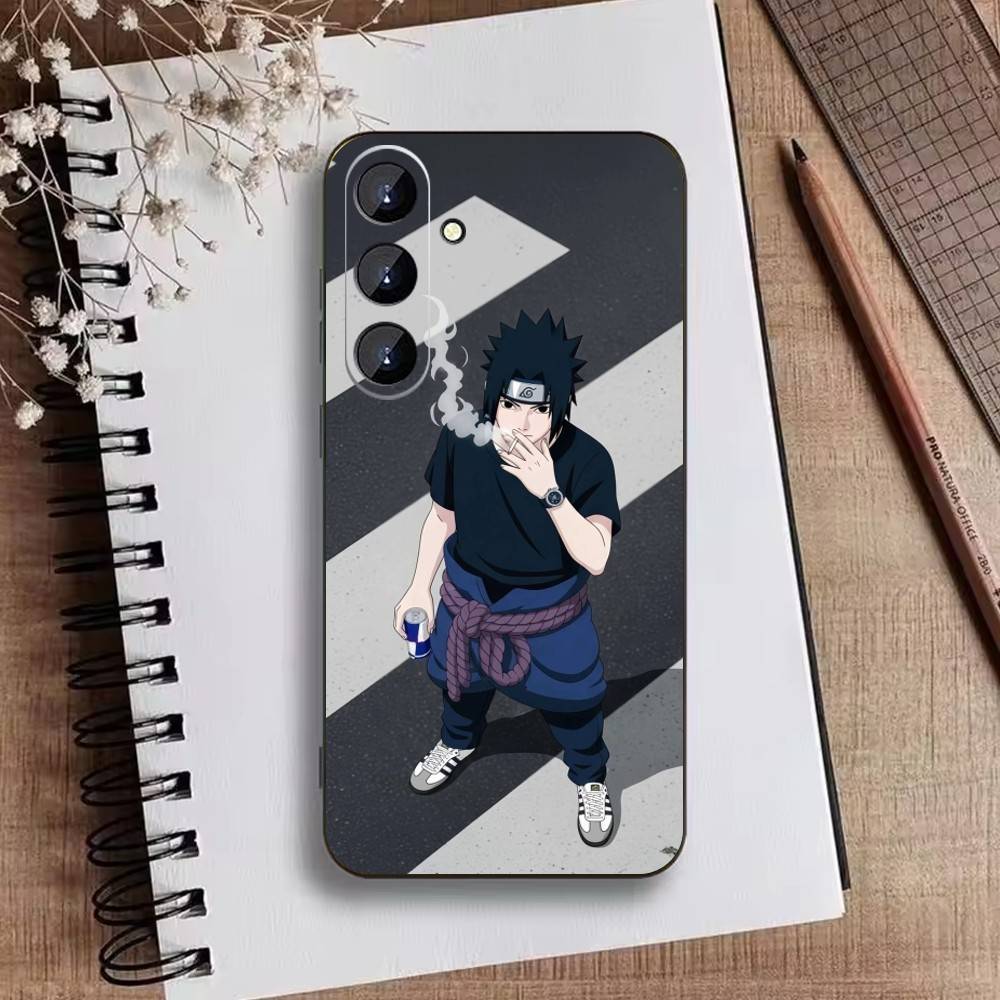 P-Narutos Cover K-Uchiha Phone Case For Samsung Galaxy A73,A21s,A22,A31,A52,A53,A71,A41Soft Black Shell