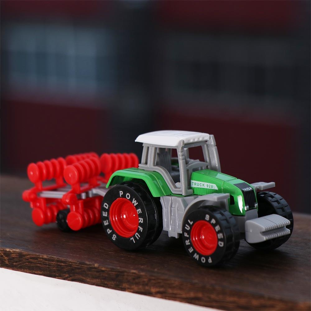Toy Tractor Construction Excavator Model Car Toys Engineering Car Model Farmer Vehicle Tractor Toy