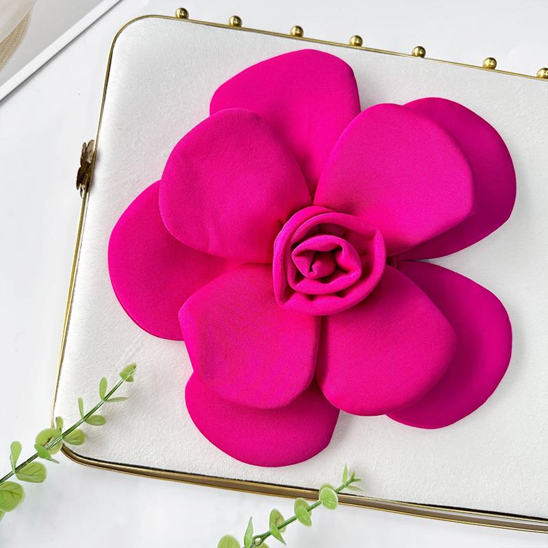 3D Flower Petal Applique Dress Garment Accessories Camellia Flower Patches Handmade Clothing Dress Decoration Corsage