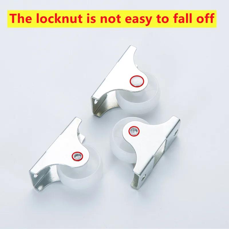 1inch Mini Plastic Directional Caster Wheel Non Swivel Low Profile Fixed Caster for Small Equipment Furniture Trolley