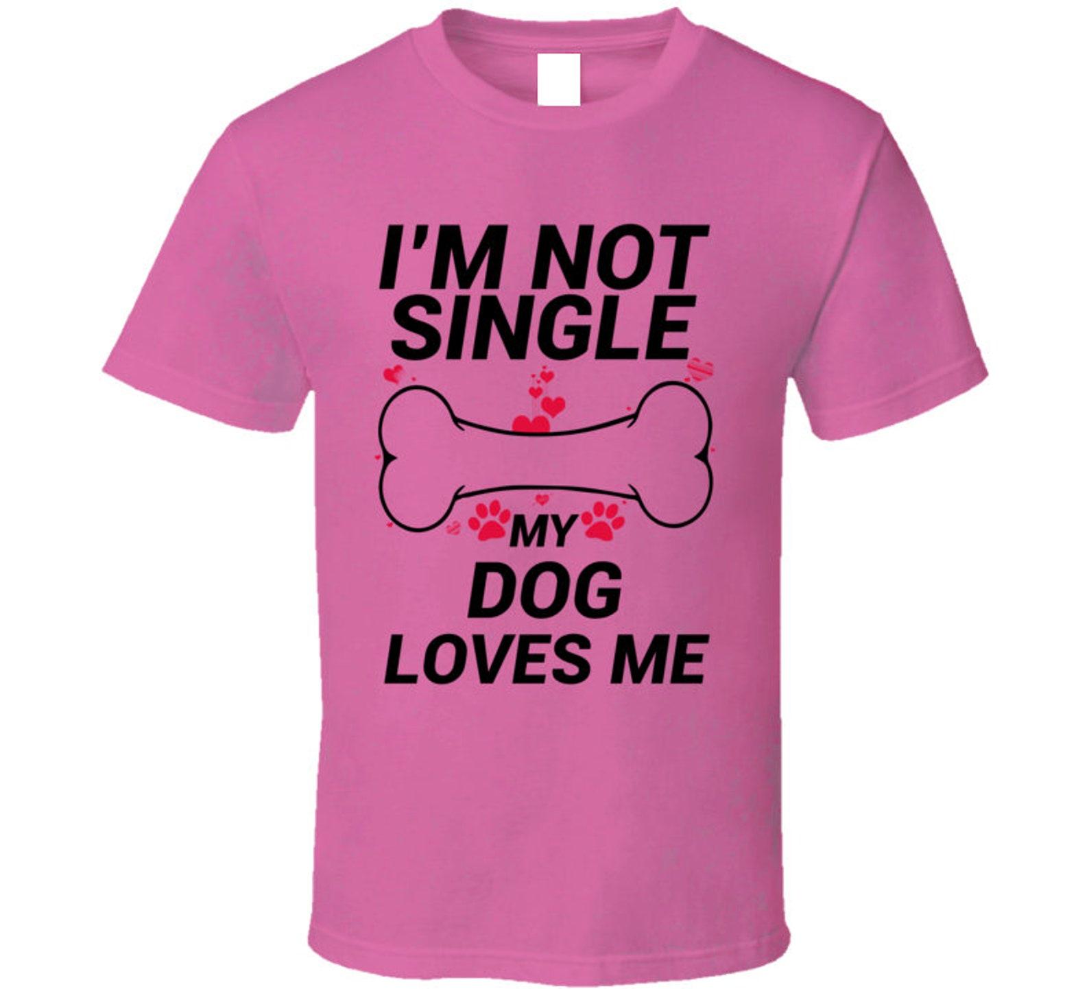 My Dog Loves Me T Shirt M