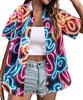 Women's Hawaiian Shirt Casual Short Sleeve Tropical Flower 3D Printed Printed Summer Shirt