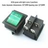 KCD4 Rocker Switch: 4/6 Pins, 2/3 Positions, Illuminated, 25x31mm, 16A 250V Power Button