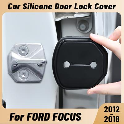 Pro FORD FOCUS 2012-2018 Tlumič nárazů dveří auta Chránič zámku dveří Silikonový Kryt západky zámku dveří auta Příslušenství