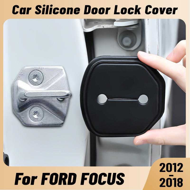 Per FORD FOCUS 2012-2018 Ammortizzatore Urti Portiera Auto Protezione Serratura Porta Silicone Copri Scrocchi Serratura Auto Accessori