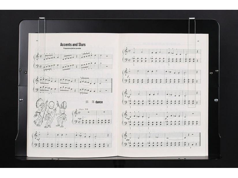 Transparent Music Stand and Sheet Clips - 1 Pair