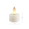 CozierGlow Rechargeable LED Tealight Candles, Set of 6, 3D Moving Flame Reproduction, Perfect for Buddhist Altars and Decorations, Includes Remote