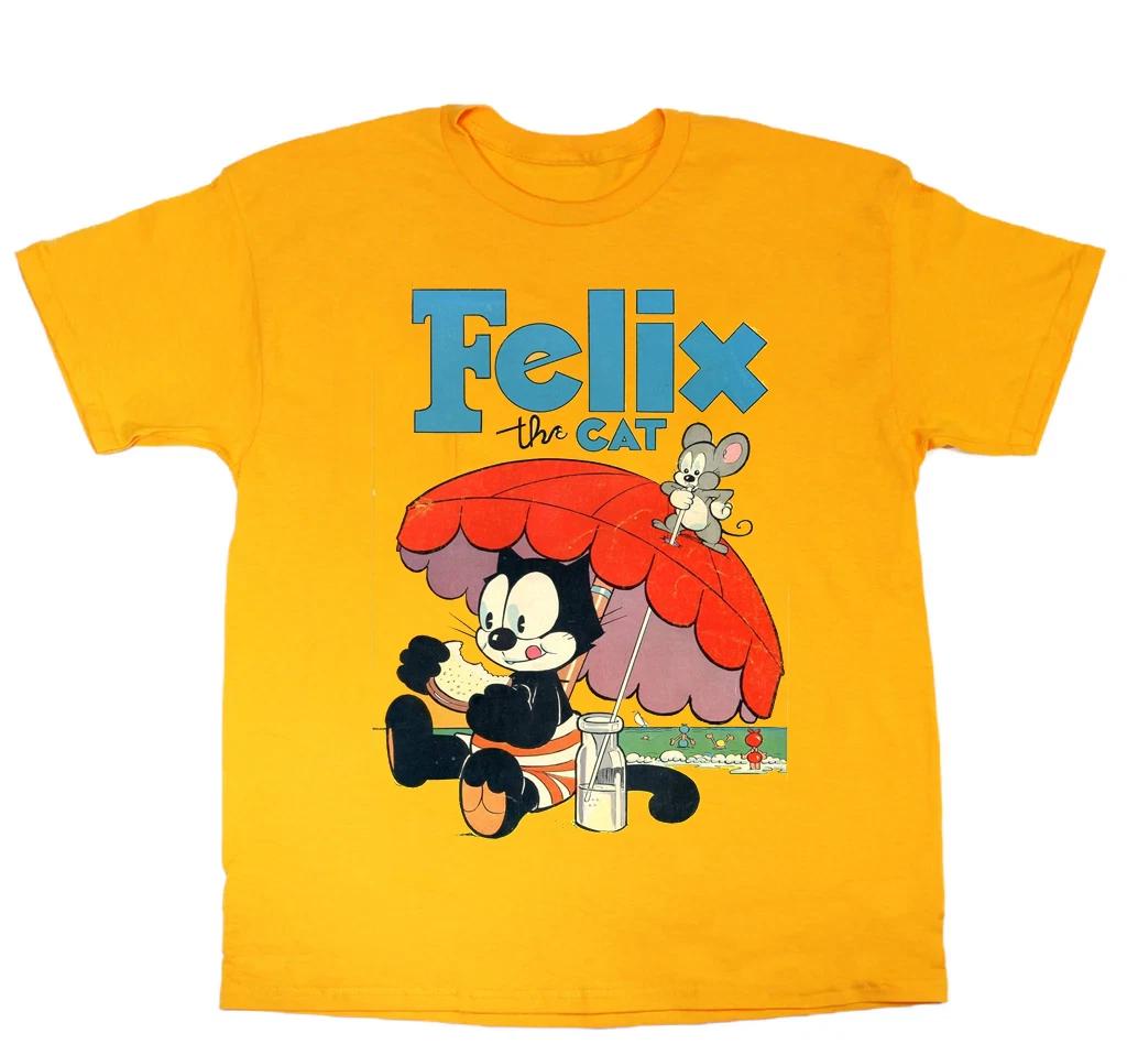 Felix The Cat Cartoon Classic Funny Unisex Cotton T-Shirt All Size MA165 4XL