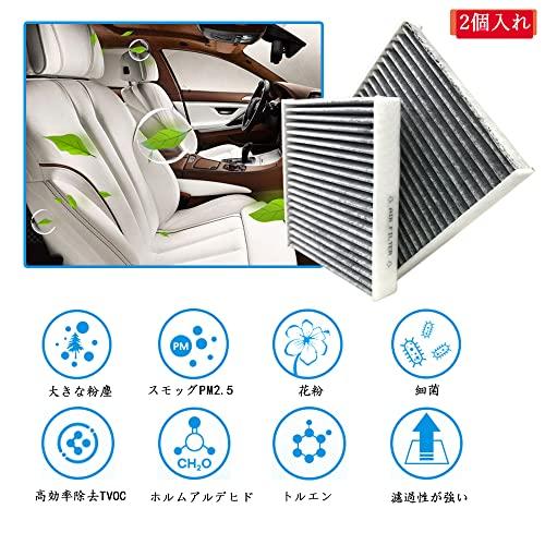Dualmax Replacement Air Conditioner Filter for Honda N-BOX/N-ONE/N-WGN Fit Etc. Special 3-layer Structure with Activated Carbon Compatible Part N